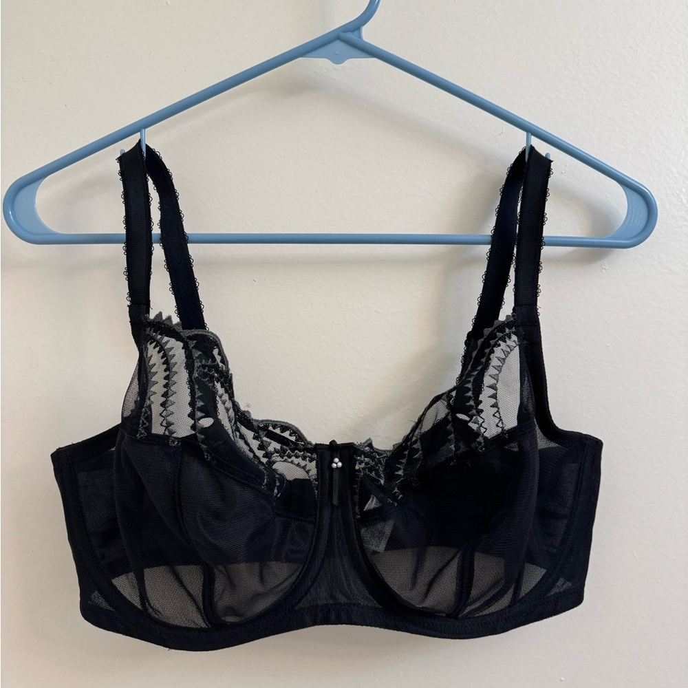 Wacoal Evocative Edge Full Coverage Bra - Black - 34DDD